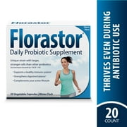 Florastor Daily Probiotic Supplement, 250 mg, 20 Capsules