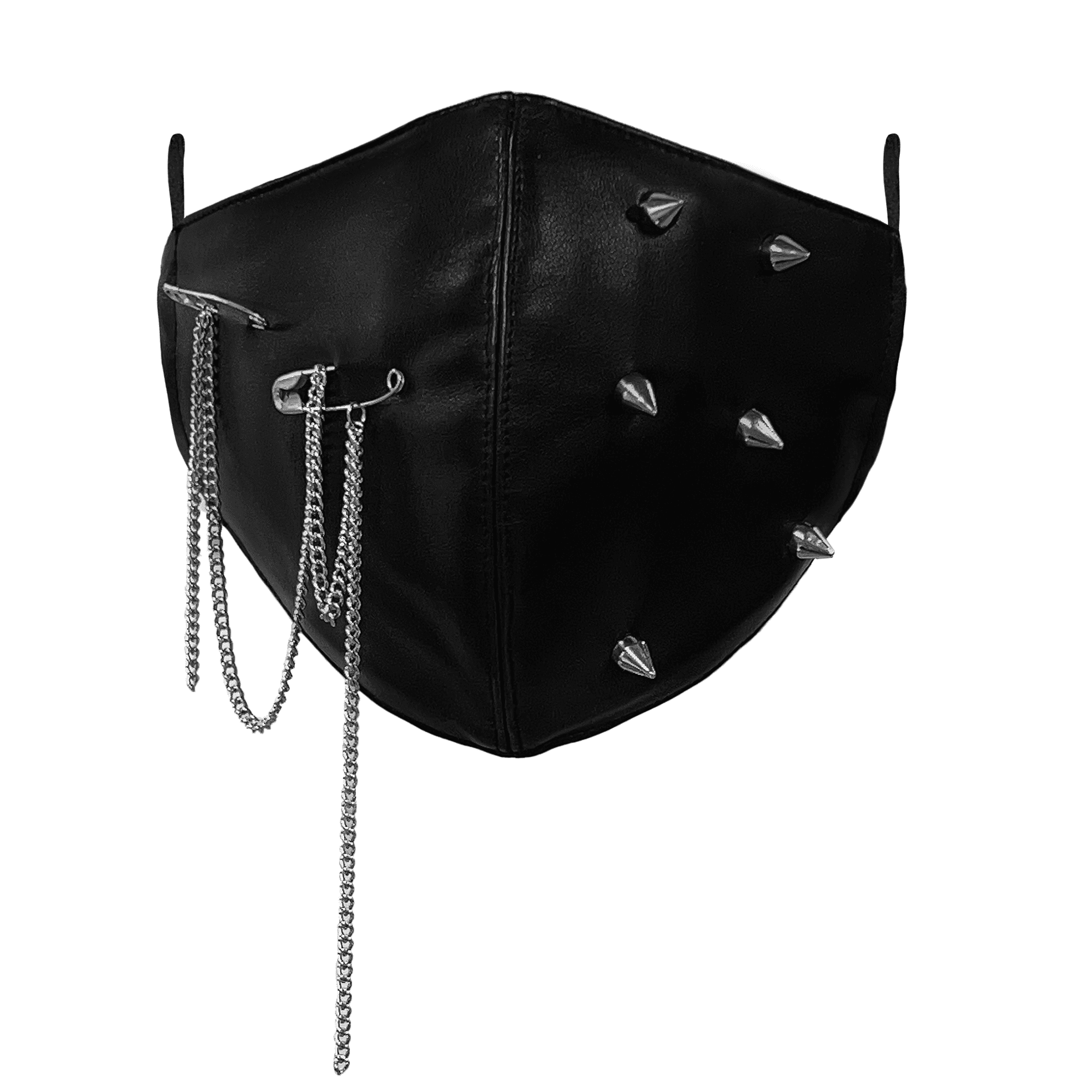 VIGVAN Steampunk Mask with Spikes Leather Mask Woman Mask Costume