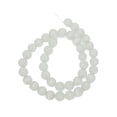 thumbnail image 1 of Decoración de joyería multifuncional redonda de 10 mm para bricolaje, cuentas de pulsera de piedra natural blanca, 1 of 8