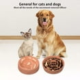 thumbnail image 2 of Slow Feeder Bowl for Dog and Cat, Universal 2 in 1 Silicone Dog Food and Water Bowls, Portable Double-Sided Silicone pet Bowl -Anti-Gulping Pet Slower Food Feeding Dishes, 2 of 9