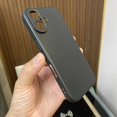 thumbnail image 1 of Original Square Liquid Silicone Phone Case for iPhone 16 Plus 16 Pro Max Full Protector Soft Cover Cases black For iPhone 16 Plus, 1 of 6