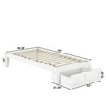 thumbnail image 4 of Colorado Twin Bed with Foot Drawer in White with USB Turbo Charger, 4 of 6