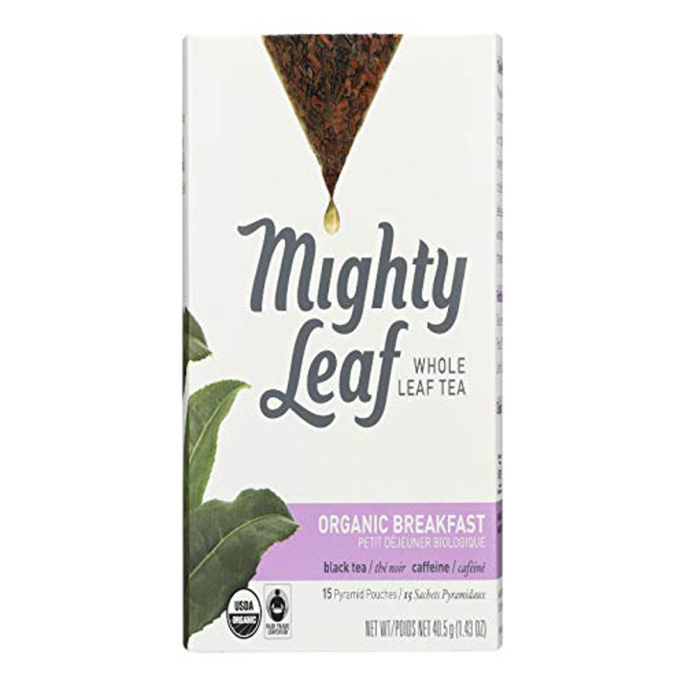 Mighty Leaf Tea Black Tea Organic Breakfast Case of 6 15 Bags