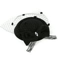 thumbnail image 4 of IDALL Fascinators Hats Tea Party Hats Fascinators Hat Tea Party Headwear Ribbons Feathers on a Headband and a Clip Party Hats Fascinator Headband Black One Size, 4 of 7