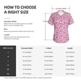 thumbnail image 4 of Vsdgher Cool Flamingos Women Shirts V Neck Short Sleeve Tops T-Shirt Basic Tees, S to 3XLSmall, 4 of 5