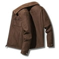thumbnail image 2 of Male Relaxed Fit Utility Coat Workwear Lined Multiple Pockets Winter Hooded Jacket, 2 of 4