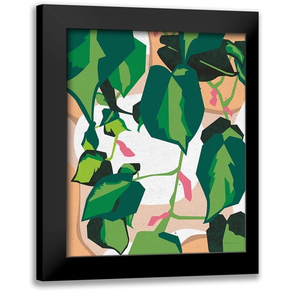 Gallagher, Megan 12x14 Black Modern Framed Museum Art Print Titled - Green House II
