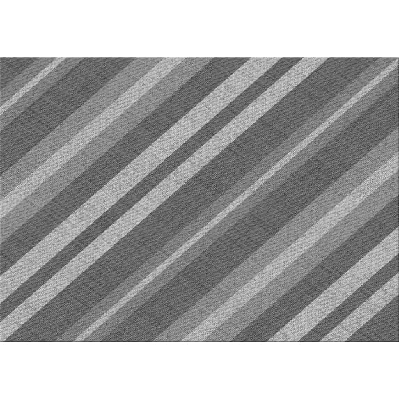 Ahgly Company Indoor Rectangle Patterned Carbon Gray Area Rugs, 5' x 7'