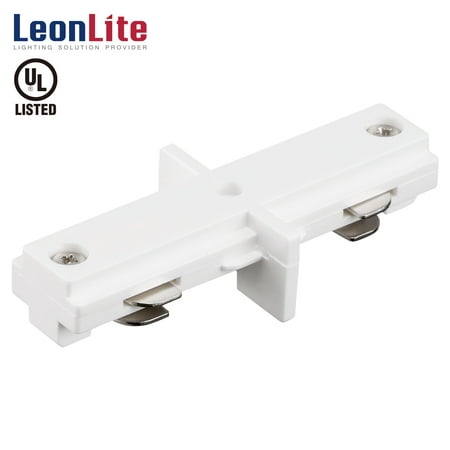 

LEONLITE H Track Dead End I Connector H Type Single Circuit 3-Wire Track Lighting Corner Joiner UL Listed Flame Retardant Material for H Track System 5 Years Warranty White