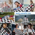 thumbnail image 5 of 4th of July Cooling Blanket,Lightweight Breathable Summer Throw Blanket with Double Sided Cold Effect,Blue Red Star Independence Day Black Plaid Picnic Blankets Bed Sheet for Hot Sleepers 40"x60", 5 of 8