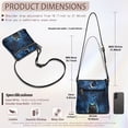 thumbnail image 7 of Kuiaobaty Cat Dreamcatcher Print Crossbody bag for Women, Fashion Butterfly Print Vegan Leather Hobo Handbag Crossbody, Lightweight Portable Satchel Purse with Adjustable Strap for Travel, 7 of 7