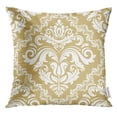 thumbnail image 1 of EREHome Yellow Arabesque Damask Classic White and Golden Pattern Abstract with Orient Asian Pillow Case 20x20 Inches Pillowcase, 1 of 1