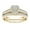 E, variant on CILENON Couple Rings Gold-Plated Inlaid Zircon Ring Classic Jewelry (A,10)