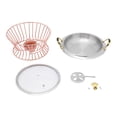 thumbnail image 5 of Stainless-Steel Chafing Dish Buffet Set Banquets Food Warmer with Fuel Holder and Lid, 5 of 12