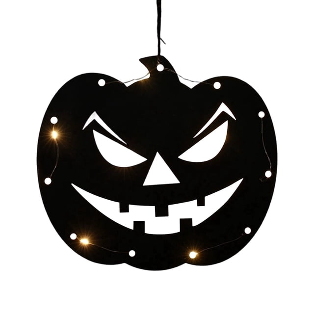 TIELUTT Halloween LED Decorative Lights Luminous Listing Lights Party Atmosphere Layout Bling Decorations for Craft Stained Glass Birds Window Panel Stained Glass Panels Valentine Ornament Bead Garla