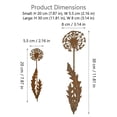 thumbnail image 3 of Rusted Metal Dandelion Garden Stake,All Weather Durable Outdoor Ornament,Vintage Style for Yard Patio,Lawn,Backyard,Porch and Garden Decoration, 3 of 5
