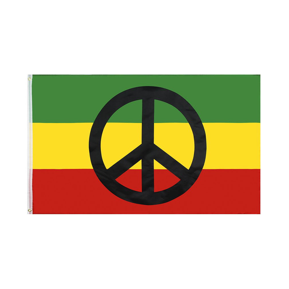 Peace Love & Happiness Flag 5Ft X 3Ft 5X3' Party Festival Decoration Banner 