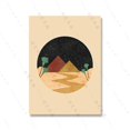 thumbnail image 1 of Cuadros de arte de pared de paisaje bohemio, pintura abstracta de terracota, puesta de sol, Colina, desierto, carteles impresos para sala de estar, decoración del hogar, 1 of 4