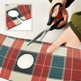thumbnail image 6 of Yayeee Faucet Mat for Kitchen Sink 30" Diatomite Long Splash Guard Pad, Vibrant Red Tartan Pattern, 2 Pack, 6 of 7