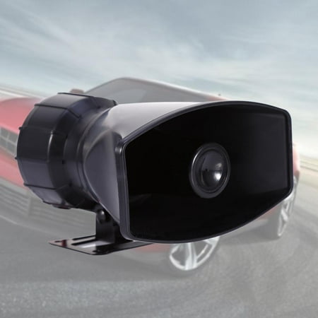EECOO 5-Sound Tone 300db Car Van Truck Megaphone Loud Air Horn Siren PA MIC Speaker