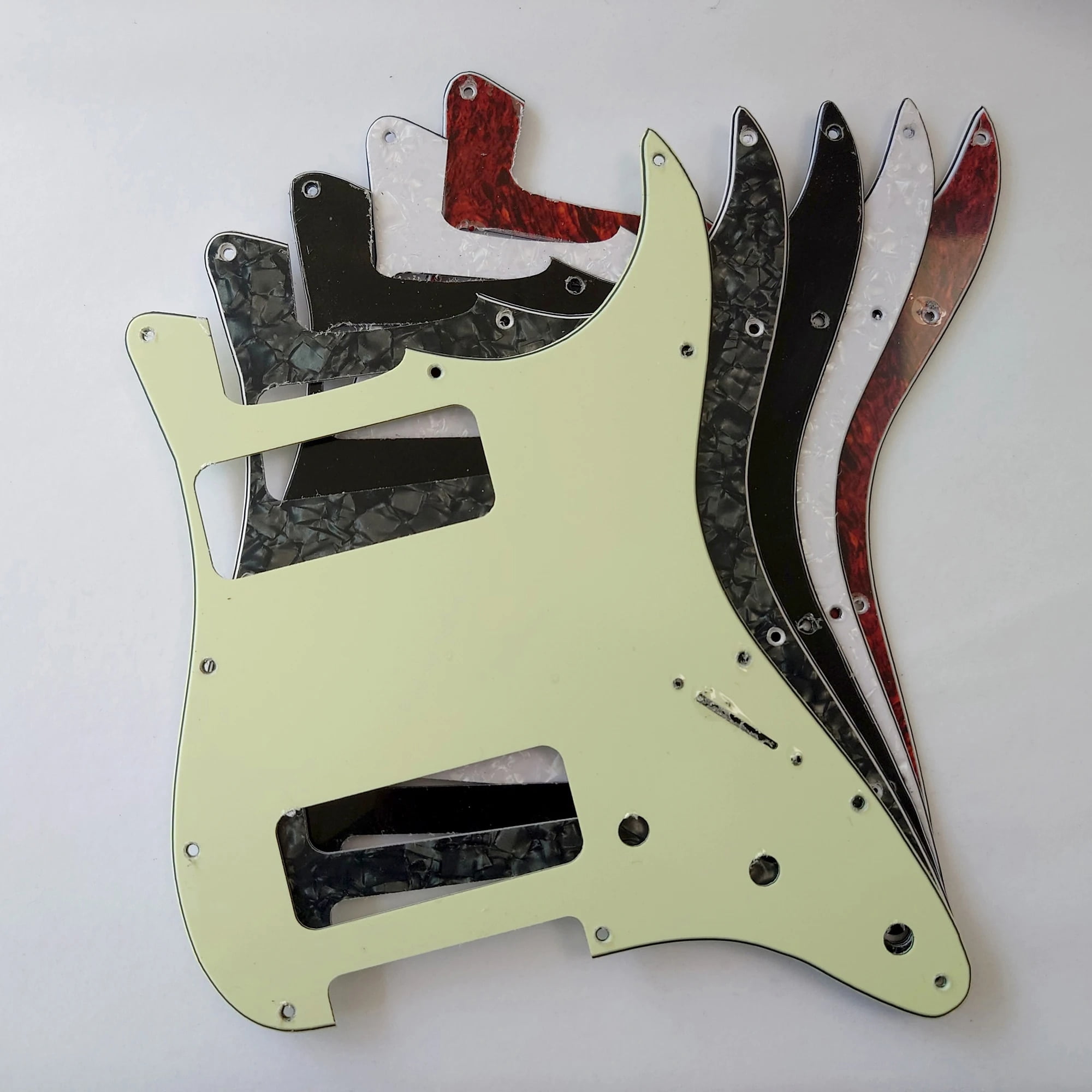 For Fit Fender Stratocaster P90 2 Pickup Strat Guitar Pickguard Replacement Parts with Mounting Screws 3 Ply
