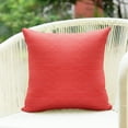 thumbnail image 3 of Mainstays 16 in x 16 in Red Solid Texture Outdoor Pillow, Red, 3 of 7