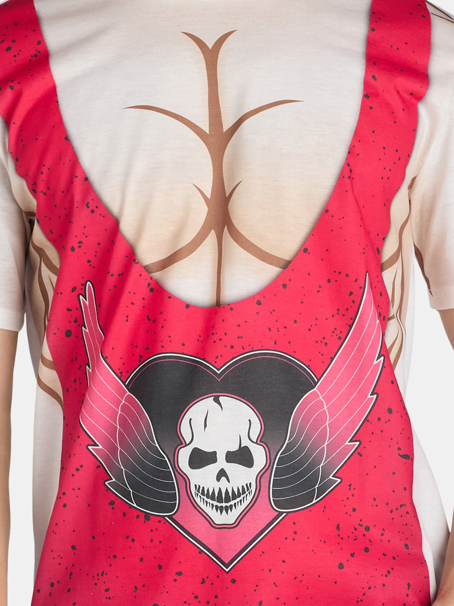 WWE Men's Buff Bret Hart Halloween Graphic Costume Tee with Short Sleeves, Sizes XS-3XL