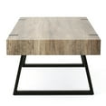 thumbnail image 6 of Faux Wood Coffee Table In Canyon Grey, 43.68" L X 23.74" W 16.82" H, Strong Metal Legs, Top Surface 43.68"l 23.74"w 16.82"h Table, Board, 6 of 6