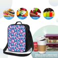 thumbnail image 4 of Lsque Blue Flower Skull Lunch Bag Lunch Box for Women Men Reusable Insulated Lunch Tote Bag,Leakproof Thermal Cooler Sack Food Handbags Case High Capacity, 4 of 9