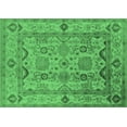 thumbnail image 1 of Ahgly Company Indoor Rectangle Oriental Emerald Green Traditional Area Rugs, 8' x 12', 1 of 4