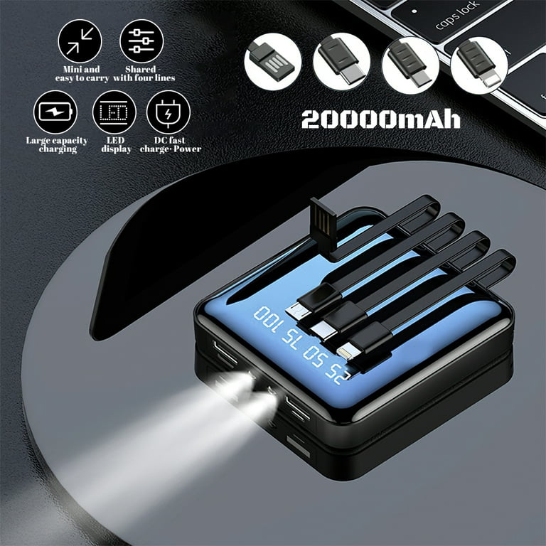 Batterie Externe Portable Charge Rapide Power Bank 20000 mAh USB Smartphone  Ipad