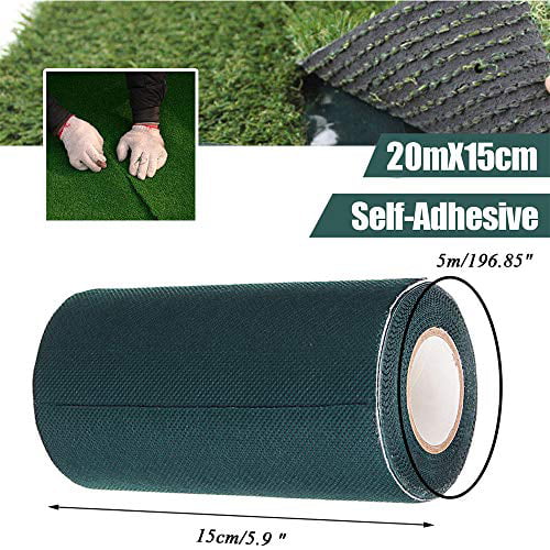 CW_ 15M Self Adhesive Synthetic Turf Artificial Fake Grass Joining Tape Glue Pee 