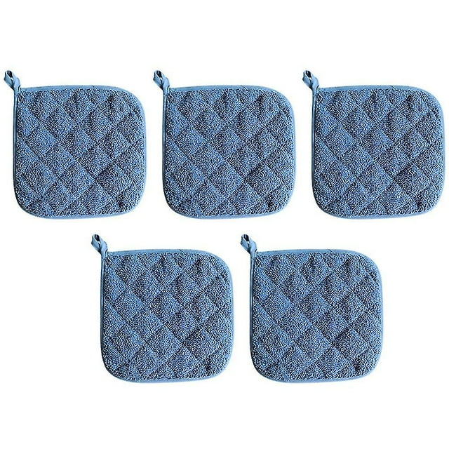 Agarraderas para ollas de algodón, lavables a máquina, resistentes al calor, agarraderas, almohadillas calientes, salvamanteles para cocinar y hornear