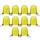 thumbnail image 5 of Mochila con Cordón Mochila Adecuada para Gimnasio, Almacenamiento y Viajes Bolsa con Cordón para Deportes de Maratón Color Amarillo, 5 of 10