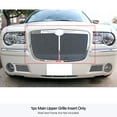 thumbnail image 3 of APS Compatible with Chrysler 300 300C 2005-2010 Main Upper Stainless Steel Chrome Mesh Front Grill Grille Insert R75300W, 3 of 3