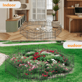 thumbnail image 6 of 45ft X 13in Animal Barrier Fence, 32 Panels No Dig Fence for Dogs Rabbit, Anti Digging Defense Barrier Garden Edging Border, Rustproof Metal Arched Decorative Garden Fencing for Outdoor, Yard, Lawn, 6 of 6