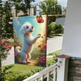 thumbnail image 5 of Welcome Spring Summer Garden Flag Cute Dog With Butterfly Double Sided 12x18 Inch Outdoor Yard House Flag Decoration, 5 of 8