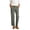 AA-Army Green, variant on Womens Summer Wide Leg Dress Pants Casual Button Down Linen Trousers Solid Color Boho Work Pant with Pockets Navy S