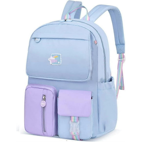 School Bag Backpack For Girls Boys Big Capacity Primary Middle High School Rucksack Bag Children Casual Daypack For Teen Girl Boys (blue)