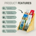 thumbnail image 6 of Wooden Storage Rack Office Desktop Magazine Book Storage Rack Creative Multi-layer Wooden Storage Rack, 6 of 7