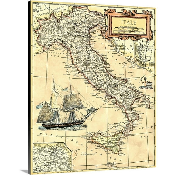 Great BIG Canvas Vintage Nautical