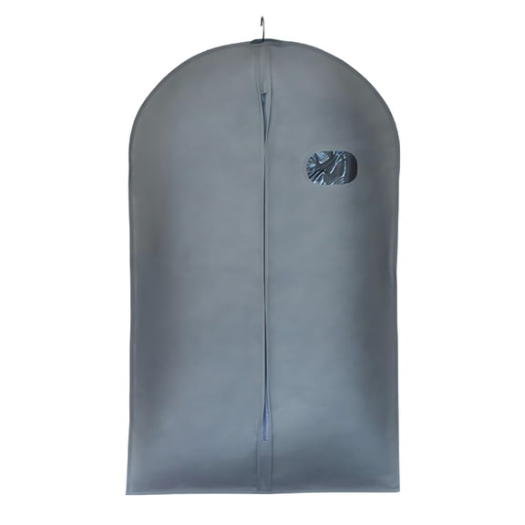 Shihaoyuan Garment Bag for Suit and Hanging Clothes, Breathable Fabric Clothes Cover Protector for Closet Travel, 1 Pack, 39.4 x 23.6 Inch, Grey