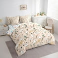 thumbnail image 3 of Homewish Rustic Farm Duck 7pcs Bedding Comforter Set,Country Farmhouse Lodge Queen Bedding Sets,Retro Flower Leaves Queen Sheet Sets For Kid,Ultra Soft Home Decor Reversible, 3 of 8