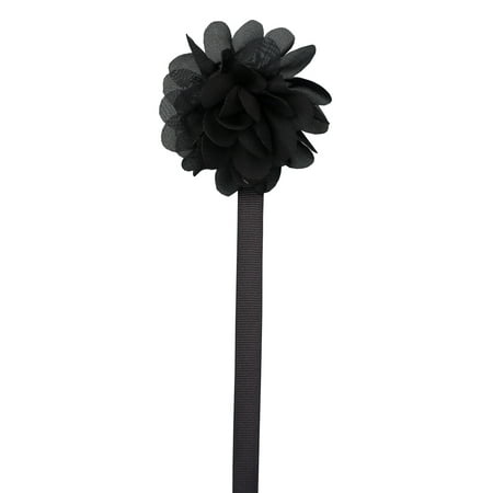 Satin Flower Pacifier Clip