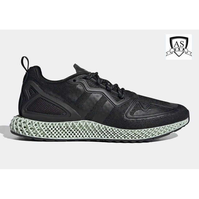 Men's Ad-id-as ZX 2K 4D Core Black size 7.5 FV9027 Shoes Sneaker