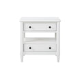 thumbnail image 2 of Newboti Furniture Open Nightstand White Finish With 2 Drawers 36309, 2 of 8