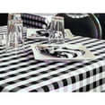 thumbnail image 1 of Nappe 54"x114 Pouces Tissu 6 oz. 100 % Polyester Filament "Visa Check" Couleur Noir 2/pack, 1 of 1