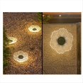 thumbnail image 4 of 4 Piezas Luz Solar Acrílica Enterrada para Jardín Luz de Jardín Exterior Decoración de Pared Impermeable Luz de Lavado de Pared,e, 4 of 5