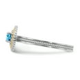 thumbnail image 4 of Sterling Silver & 14k Sterling Silver Blue Topaz Ring, 4 of 9