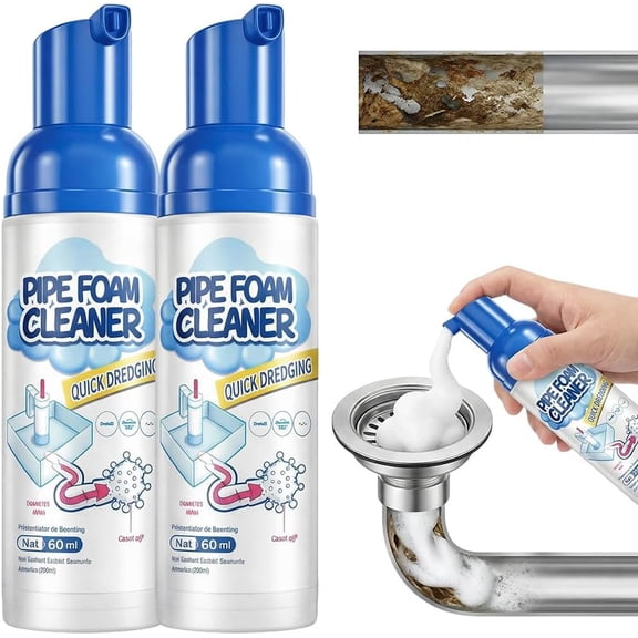 Foaming Drain Cleaner and Deodorizer for Sink and Shower